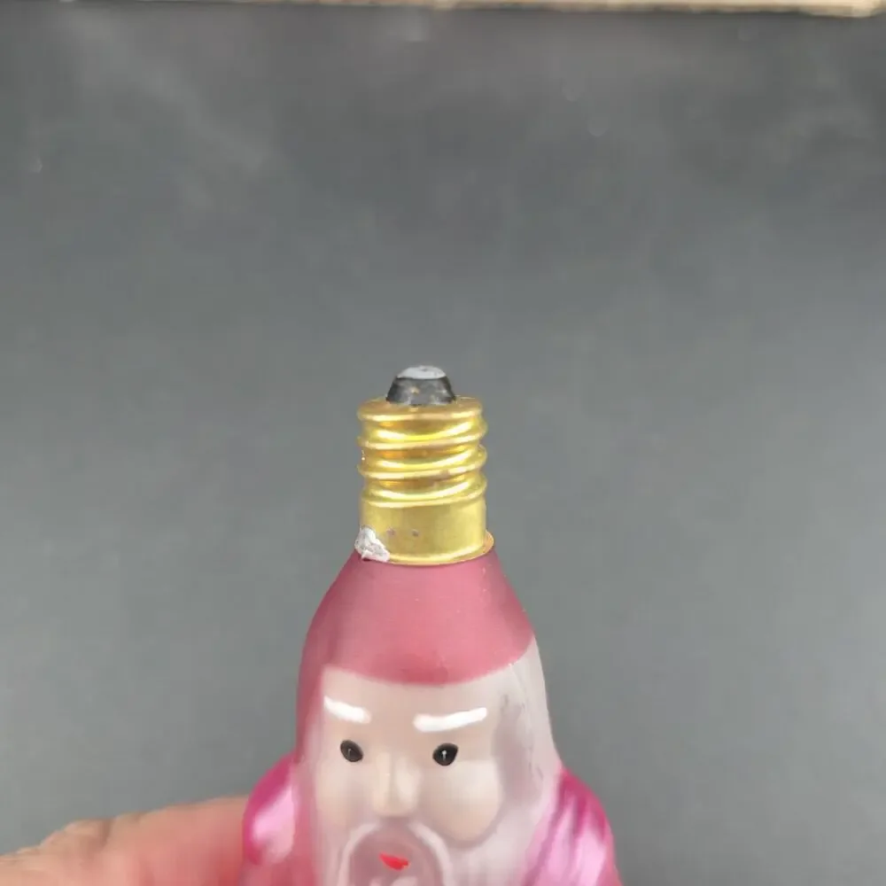 10x Vintage Santa Claus Christmas String Light Bulbs 120V 5W Replacement C7 E12